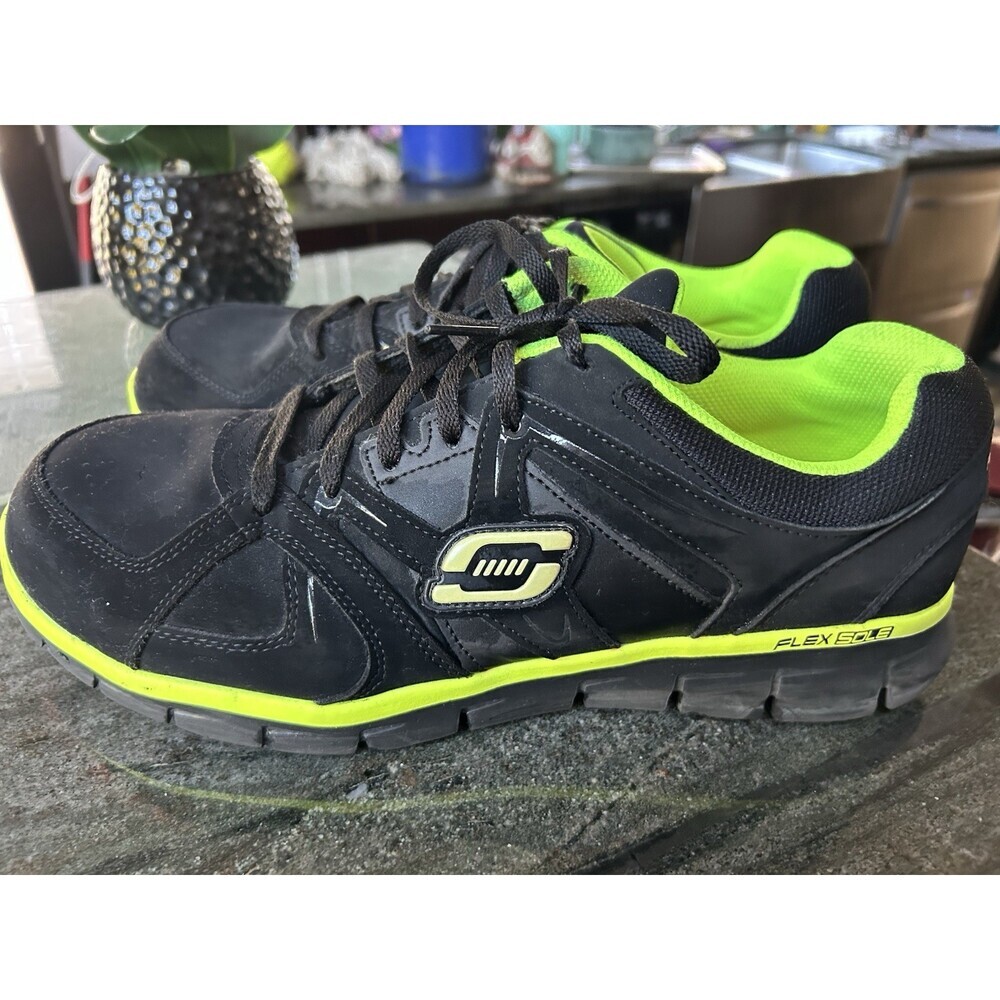 Skechers Safety Toe Sneakers SZ 12 Men's Slip Resistant Memory Foam - Picture 9 of 9